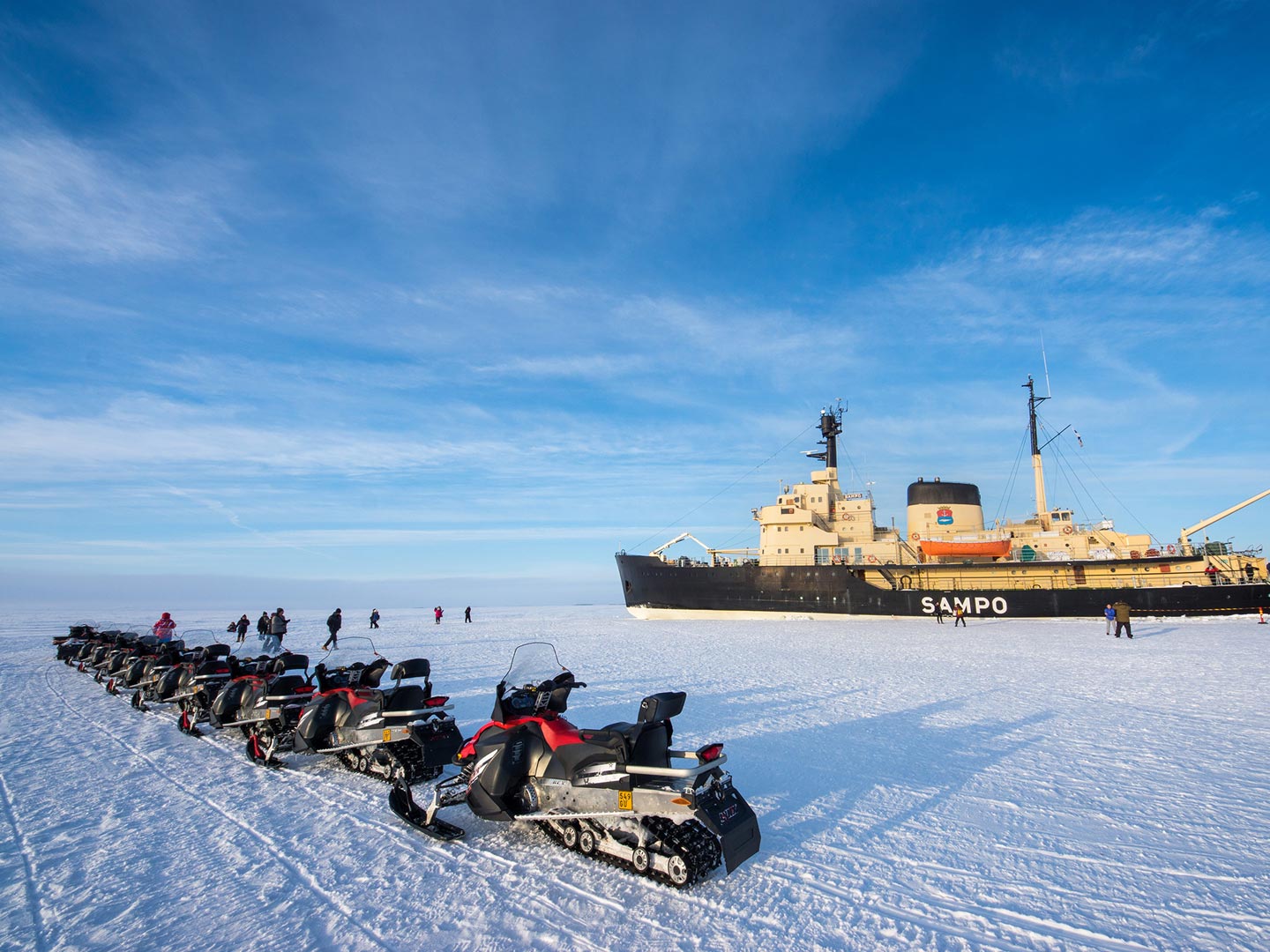 snowmobile safara - icebreaker sampo